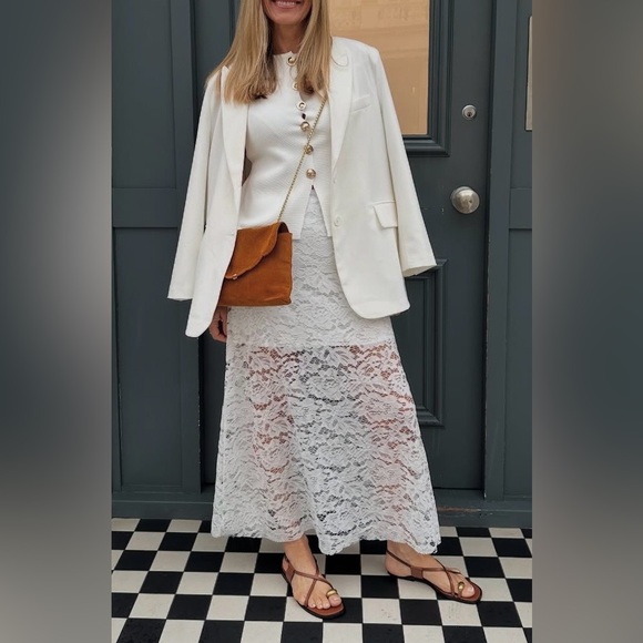 Proenza Schouler Dresses & Skirts - NWOT Proenza Schouler Jasmine White Lace Skirt White Sheer Skirt Size 4